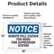 Signmission Remote Pull Station For Hood Fire Suppression OSHA Notice Sign, Vinyl Decal, 18in W x 12in L, 2PK OS-2PACK-NS-D-1218-L-18032 - alternate 3